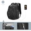 imageSwissdigital Design Tech Backpack for Men Compact Organized TSA Friendly with Apple Find My Network USB Charging RFID Protection for College and Business Fits 17 Laptops Black  SD1644FB0117Inch