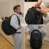imageSwissdigital Design Tech Backpack for Men Compact Organized TSA Friendly with Apple Find My Network USB Charging RFID Protection for College and Business Fits 17 Laptops Black  SD1644FB0117Inch