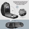imageSwissdigital Design Tech Backpack for Men Compact Organized TSA Friendly with Apple Find My Network USB Charging RFID Protection for College and Business Fits 17 Laptops Black  SD1644FB0117Inch