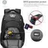 imageSwissdigital Design Tech Backpack for Men Compact Organized TSA Friendly with Apple Find My Network USB Charging RFID Protection for College and Business Fits 17 Laptops Black  SD1644FB0117Inch